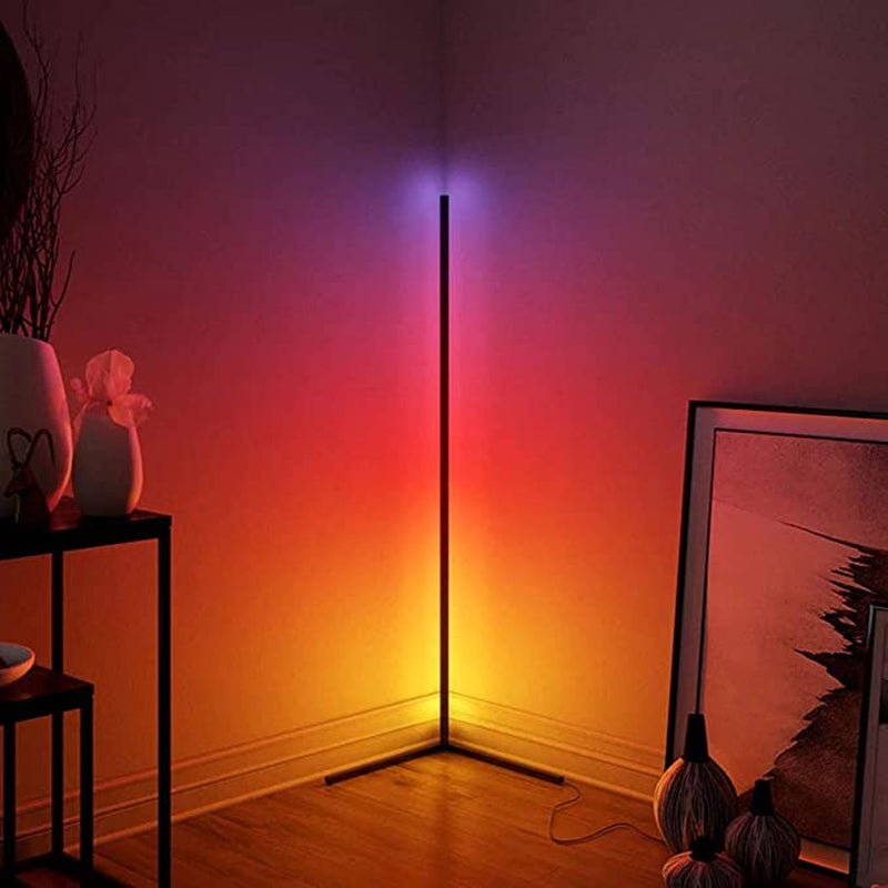 EP LIGHT Smart Corner Lamp | RGB LED Color-Changing Floor Lamp with Remote & App Control | Music Sync Ambiance Lighting