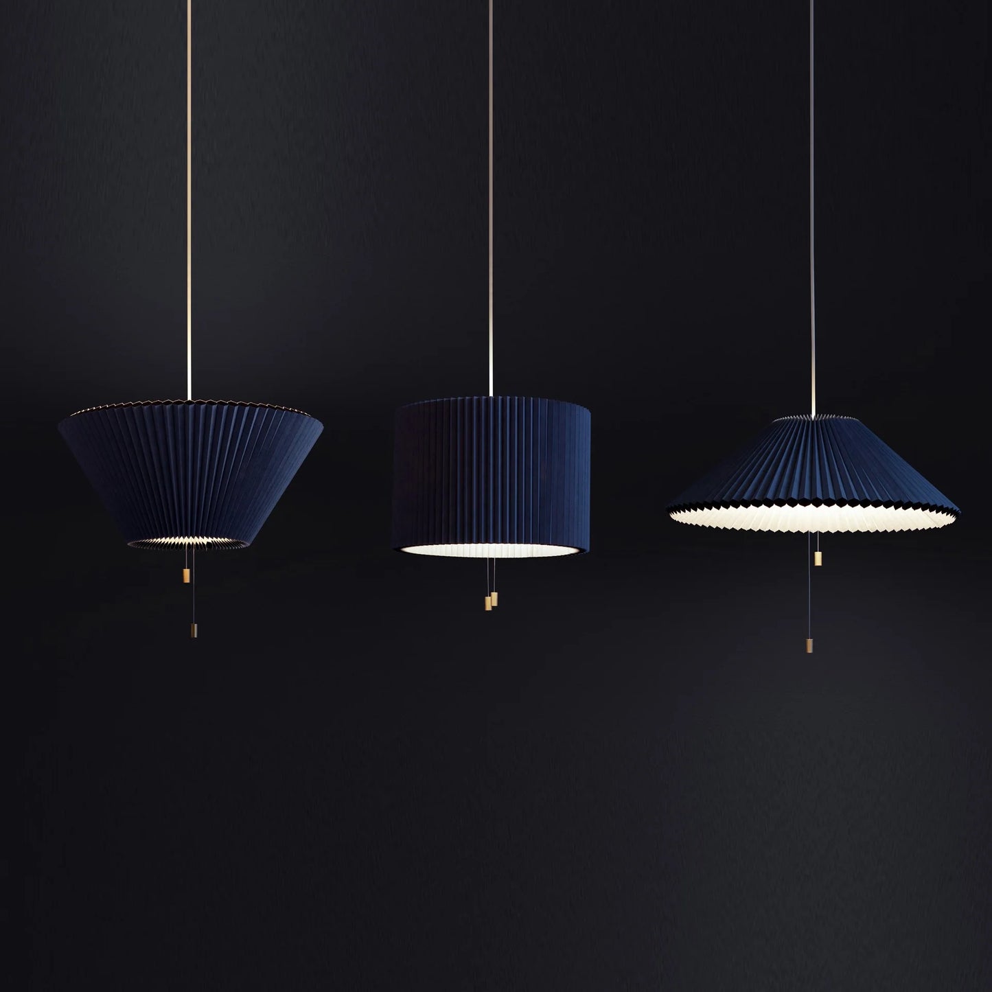 Shape-Changing Pendant Lamp | Dynamic Circular, Frustum & Cylindrical Shade for Ambiance