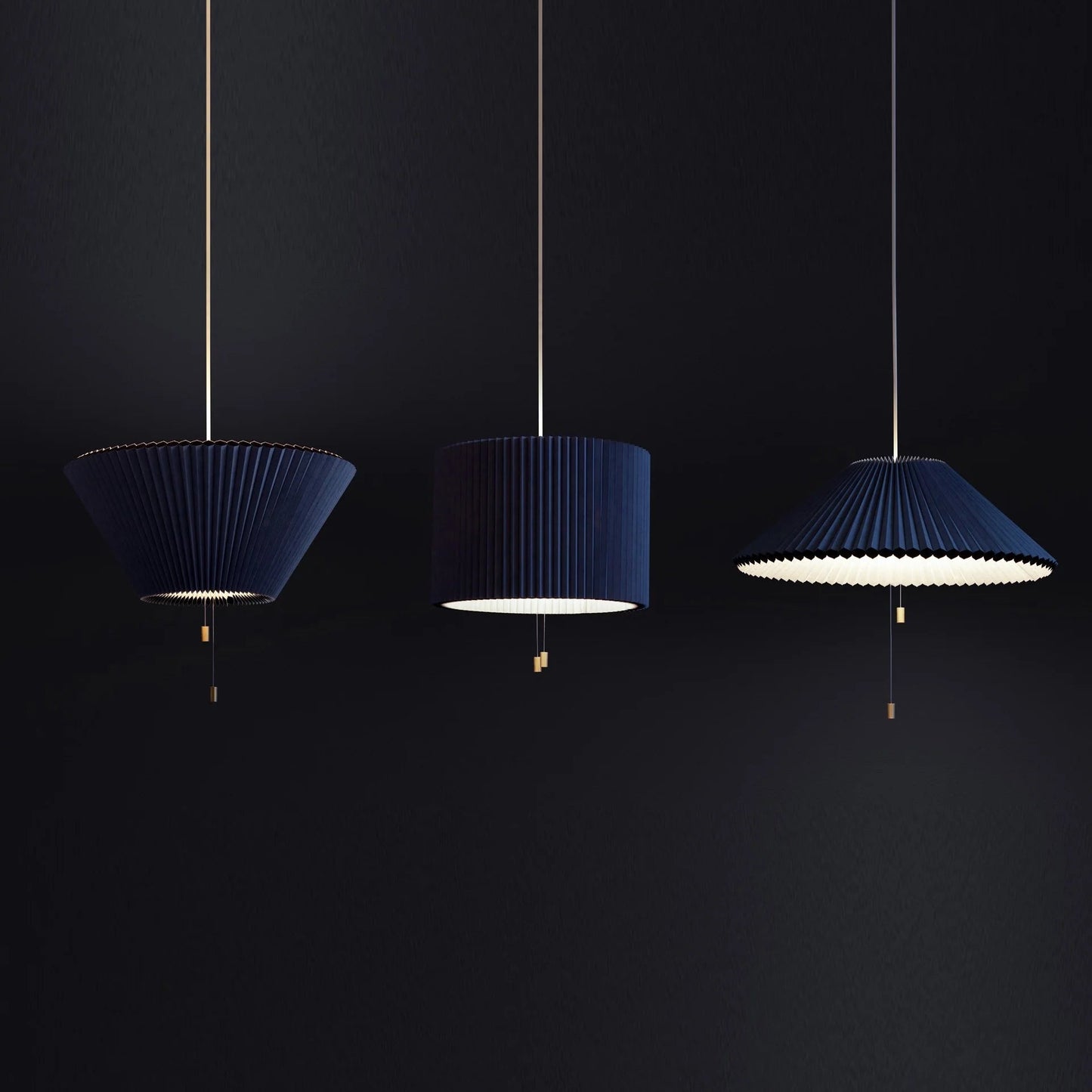 Shape-Changing Pendant Lamp | Dynamic Circular, Frustum & Cylindrical Shade for Ambiance