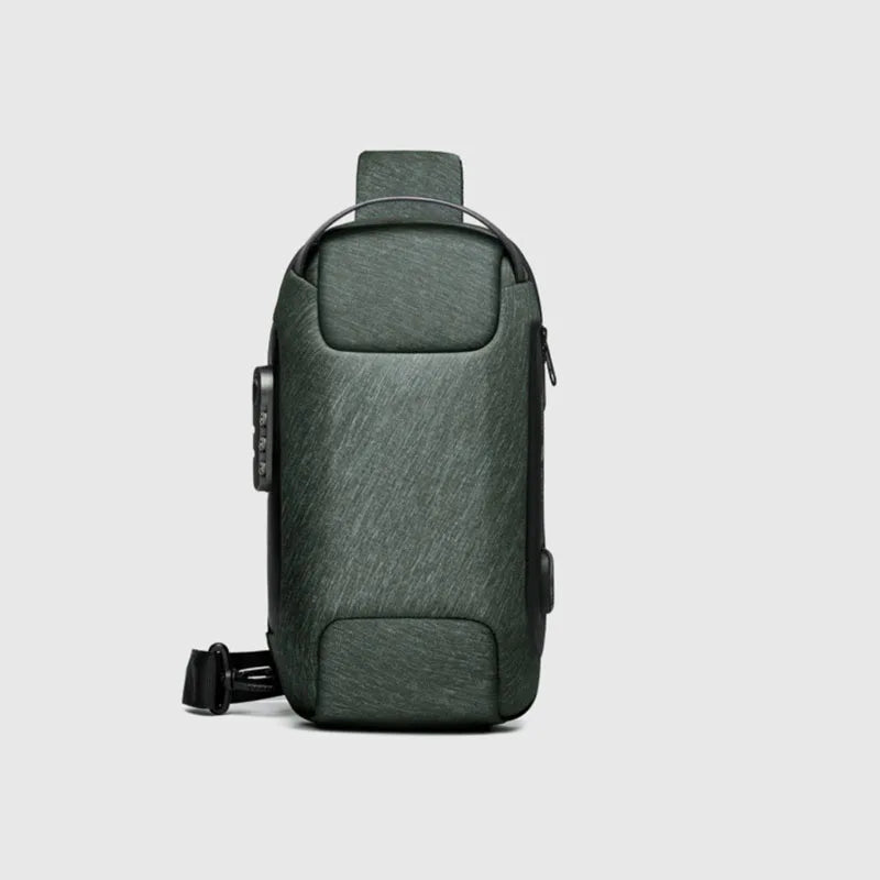 Anti-Theft Crossbody Bag | USB Port, Waterproof Oxford Fabric, Multi-Pocket Design