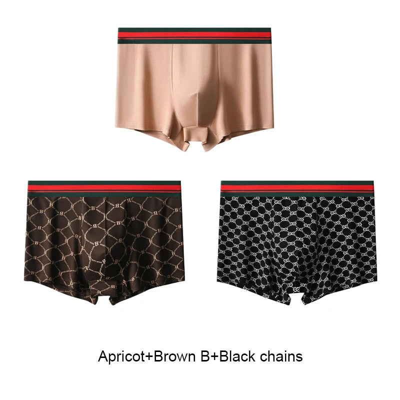 GOOD LUCK Men's Boxer Briefs 3-Pack Sports Underwear for All-Day Comfort Multiple Styles & Sizes