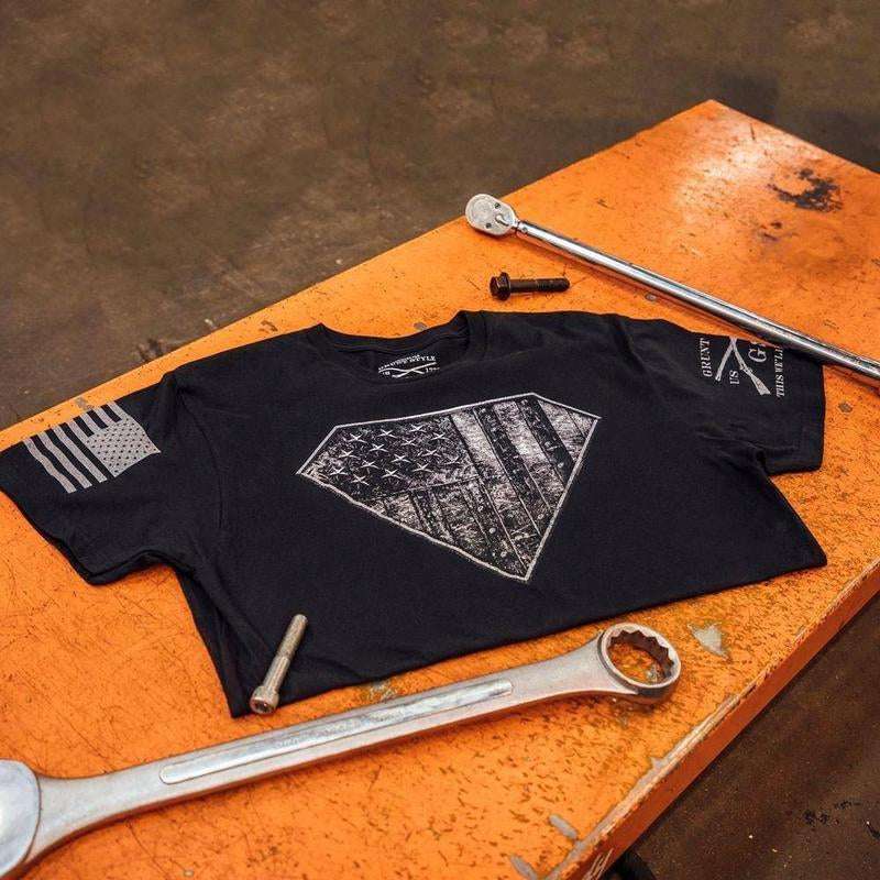 Men's Super Steel Graphic Tee | 100% Cotton, Ultra-Soft & Durable Blue Collar Worker Shirt