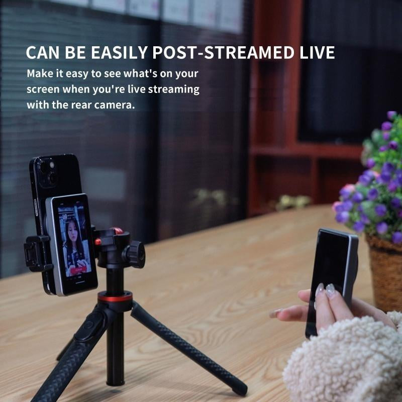 Vlog Selfie Monitor Screen for iPhone & Samsung (T1 Mobile Phone Screen Thrower)