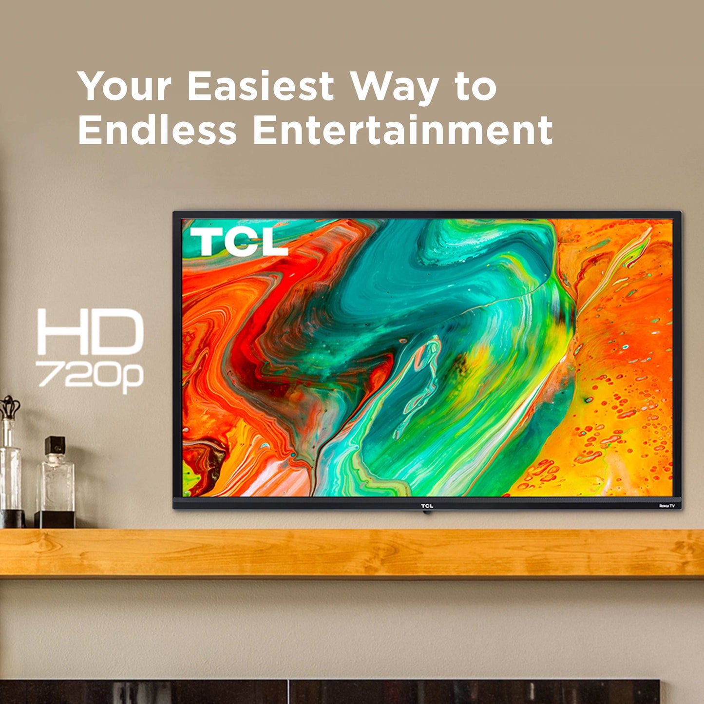 Compact 32-inch TCL Roku TV | 720p HD LED Smart Television for Seamless Streaming