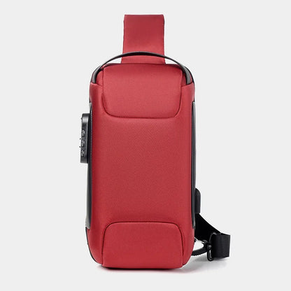 Anti-Theft Crossbody Bag | USB Port, Waterproof Oxford Fabric, Multi-Pocket Design