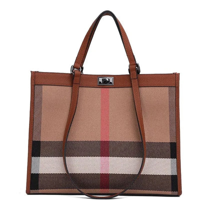 Casual Ladies Large Capacity Luxury Designer PU Leather Tote & Shoulder Bag