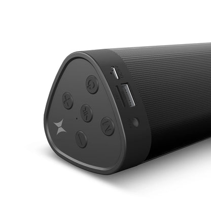 Xtreme Solo Black Bluetooth Soundbar | Portable, Rechargeable Speaker with Dual Drivers & Hands-Free Calls