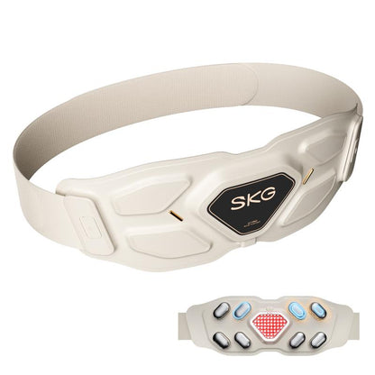 SKG W9 Pro Smart Back Massager for Lower Back Pain Relief | Heated & Vibrating Lumbar Support Belt | App Control, Rechargeable