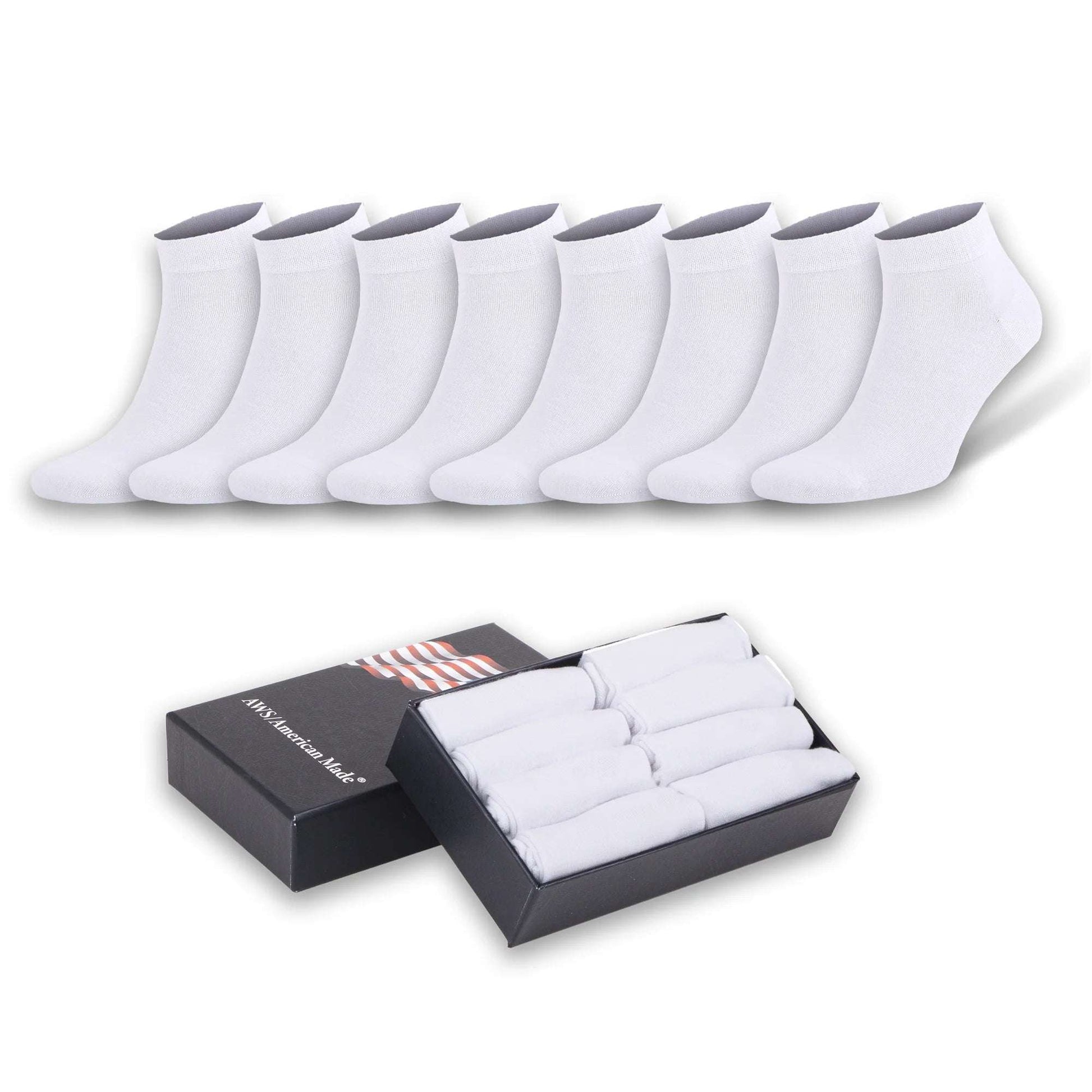 Premium Men's Bamboo Ankle Socks (8-Pack) | Seamless Toe, All-Season Comfort & Gift Box Included