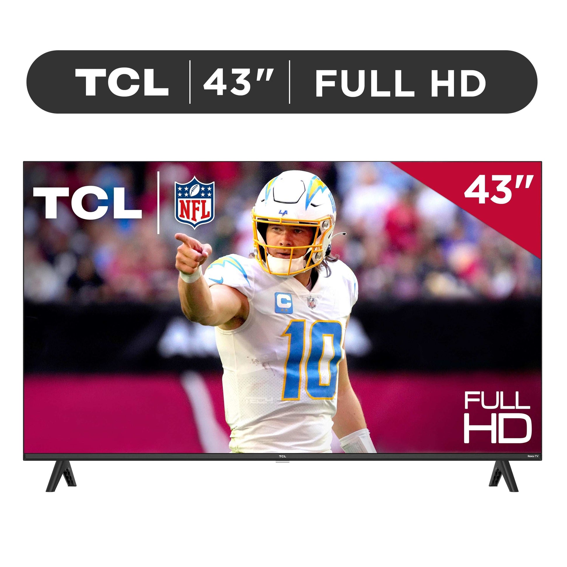 TCL 43" Class S3 (43S310R) 1080P FHD LED Smart TV with Roku TV | Roku OS with Direct LED Backlight & 3 HDMI Inputs