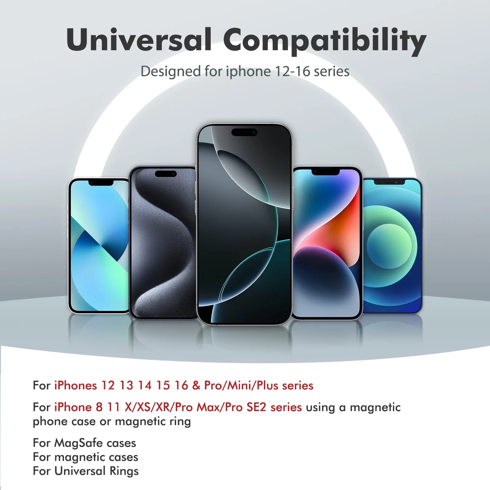 Compact Wireless Portable Charger (Black) | 10000mAh, 22.5W Fast Charging, Magnetic Power Bank for All Devices