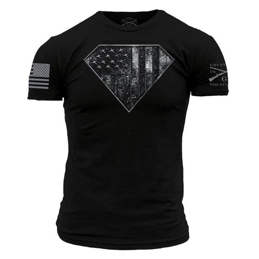 Men's Super Steel Graphic Tee | 100% Cotton, Ultra-Soft & Durable Blue Collar Worker Shirt