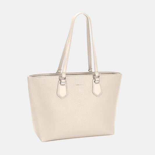 Versatile David Jones PU Leather Tote Bag | Fashionable Everyday Handbag for Women