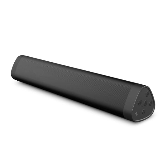 Xtreme Solo Black Bluetooth Soundbar | Portable, Rechargeable Speaker with Dual Drivers & Hands-Free Calls