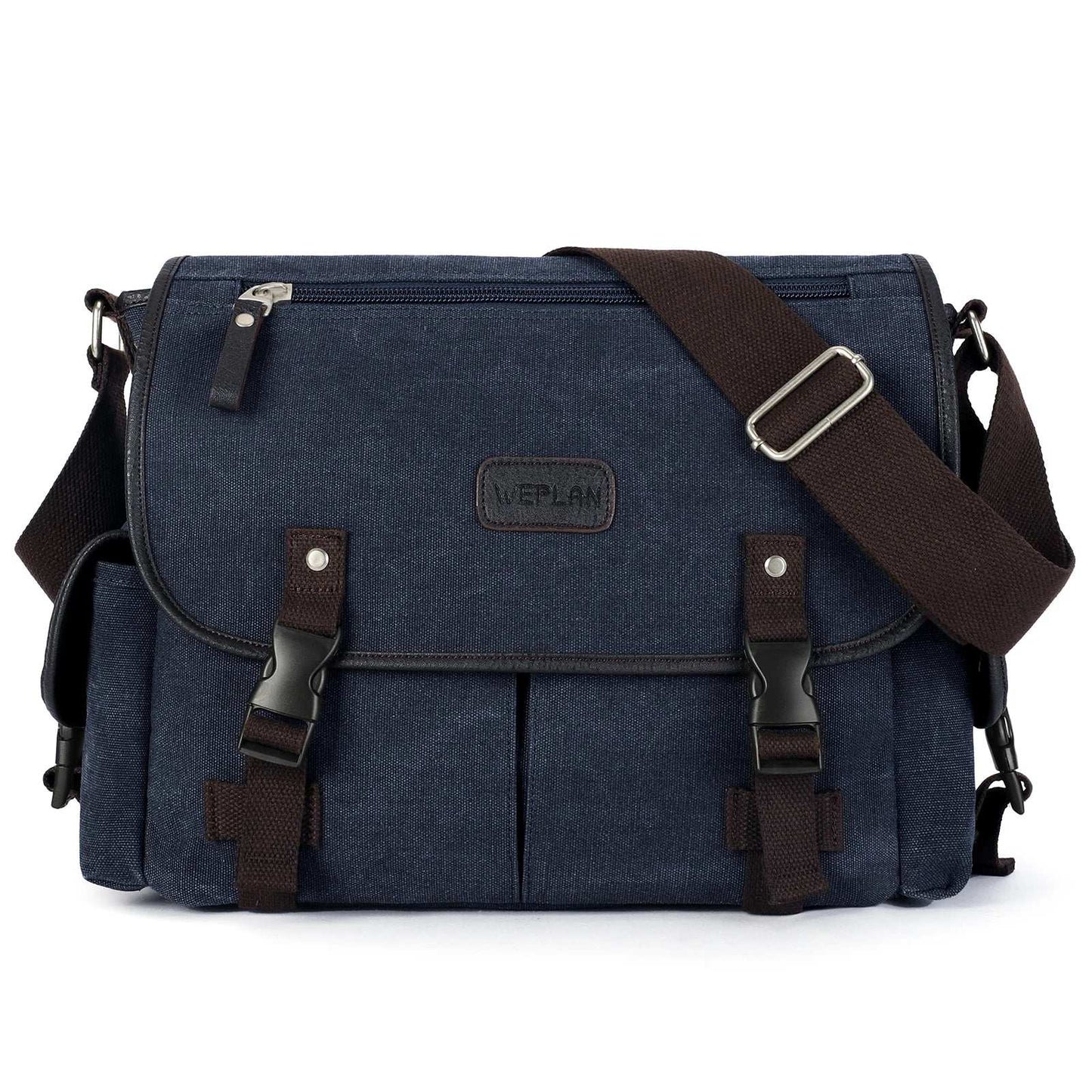 High-Quality Men's Vintage Canvas Messenger Bag | Large Capacity for Laptop & Essentials
