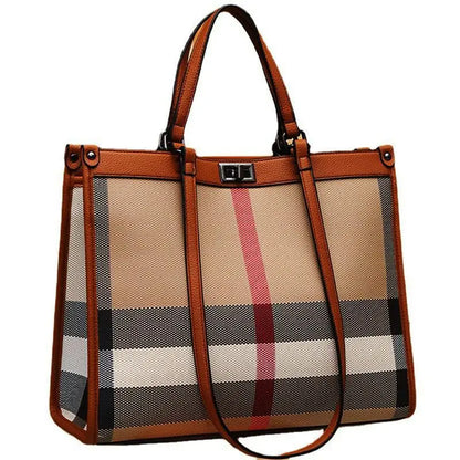 Casual Ladies Large Capacity Luxury Designer PU Leather Tote & Shoulder Bag