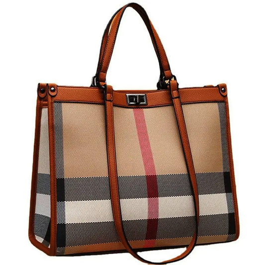 Casual Ladies Large Capacity Luxury Designer PU Leather Tote & Shoulder Bag
