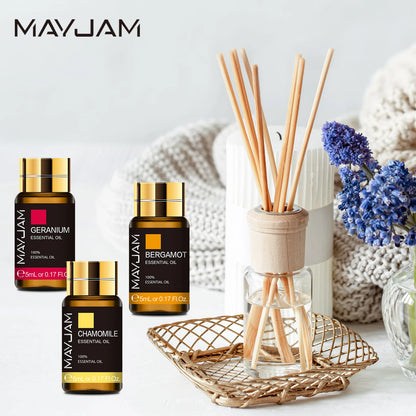 Aromatherapy Essential Oils Set (20-Piece) - Pure Natural Plant Oils for Diffusers, Massage & DIY Blends