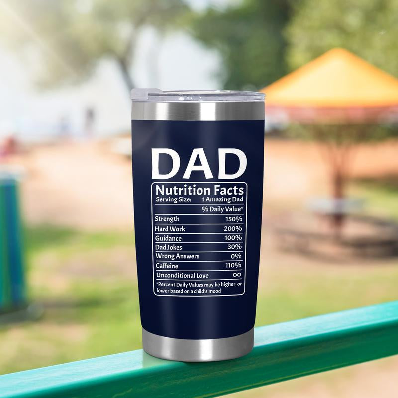 Funny Father's Day Gifts from Daughter Son | 20oz Insulated Dad Tumbler - "Favorite Child" Coffee Cup