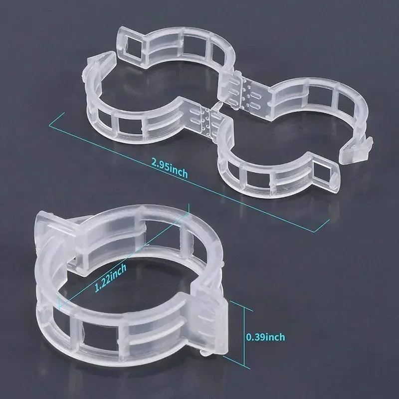 Versatile Reusable Garden Plant Fasteners | Plastic Vine & Tomato Stem Supports for Garden