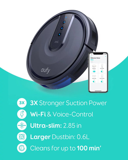 Anker Eufy RoboVac 25C Wi-Fi Connected Robot Vacuum | Quiet, Slim, Wi-Fi & Voice Control
