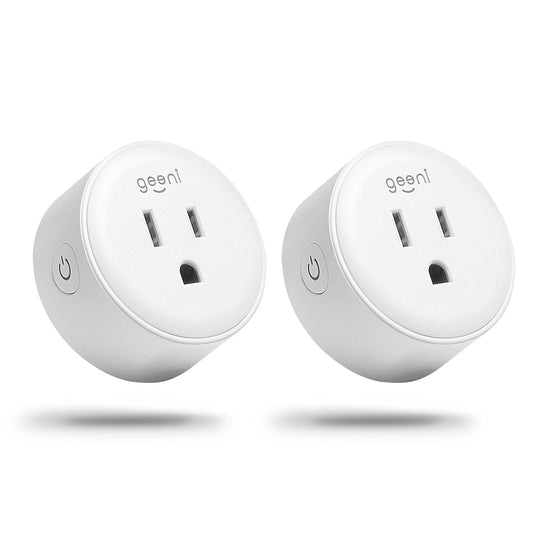 Geeni DOT Smart Plug | Compact Wi-Fi Outlet (2.4GHz) with Remote & Voice Control (2-Pack) | Alexa & Google Compatible