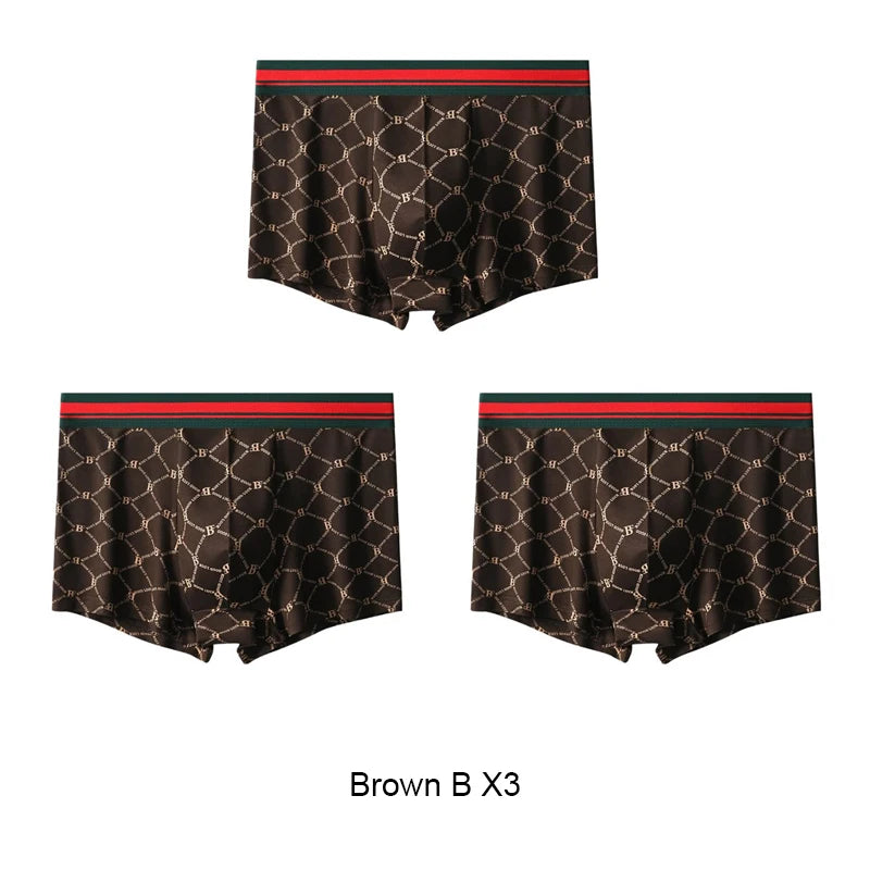 GOOD LUCK Men's Boxer Briefs 3-Pack Sports Underwear for All-Day Comfort Multiple Styles & Sizes