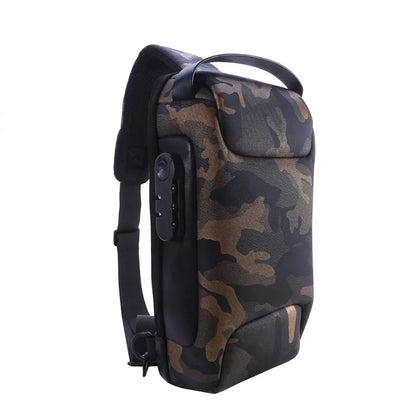 Anti-Theft Crossbody Bag | USB Port, Waterproof Oxford Fabric, Multi-Pocket Design