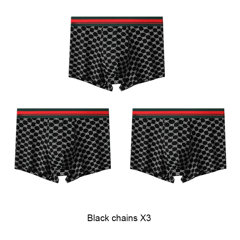 GOOD LUCK Men's Boxer Briefs 3-Pack Sports Underwear for All-Day Comfort Multiple Styles & Sizes