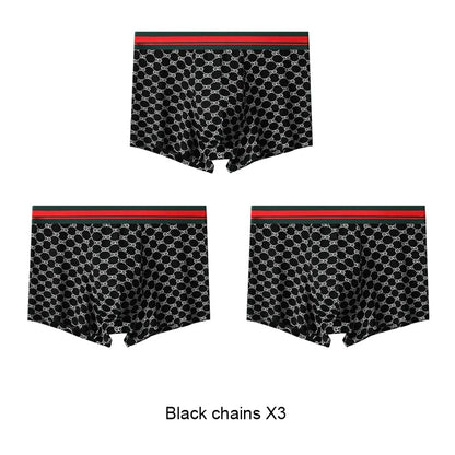 GOOD LUCK Men's Boxer Briefs 3-Pack Sports Underwear for All-Day Comfort Multiple Styles & Sizes