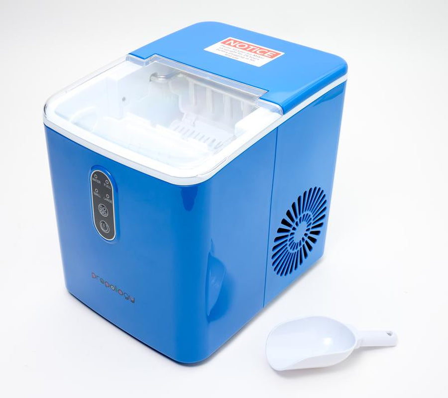 Countertop Bullet Ice Maker by Prepology | Fast Ice Production (2 Sizes) | Available in Multiple Colors