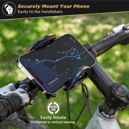 Scosche Handleit Handlebar Bike Mount | Universal Phone Holder for Mobile Devices up to 4" Wide