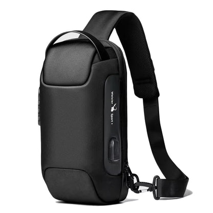 Anti-Theft Crossbody Bag | USB Port, Waterproof Oxford Fabric, Multi-Pocket Design