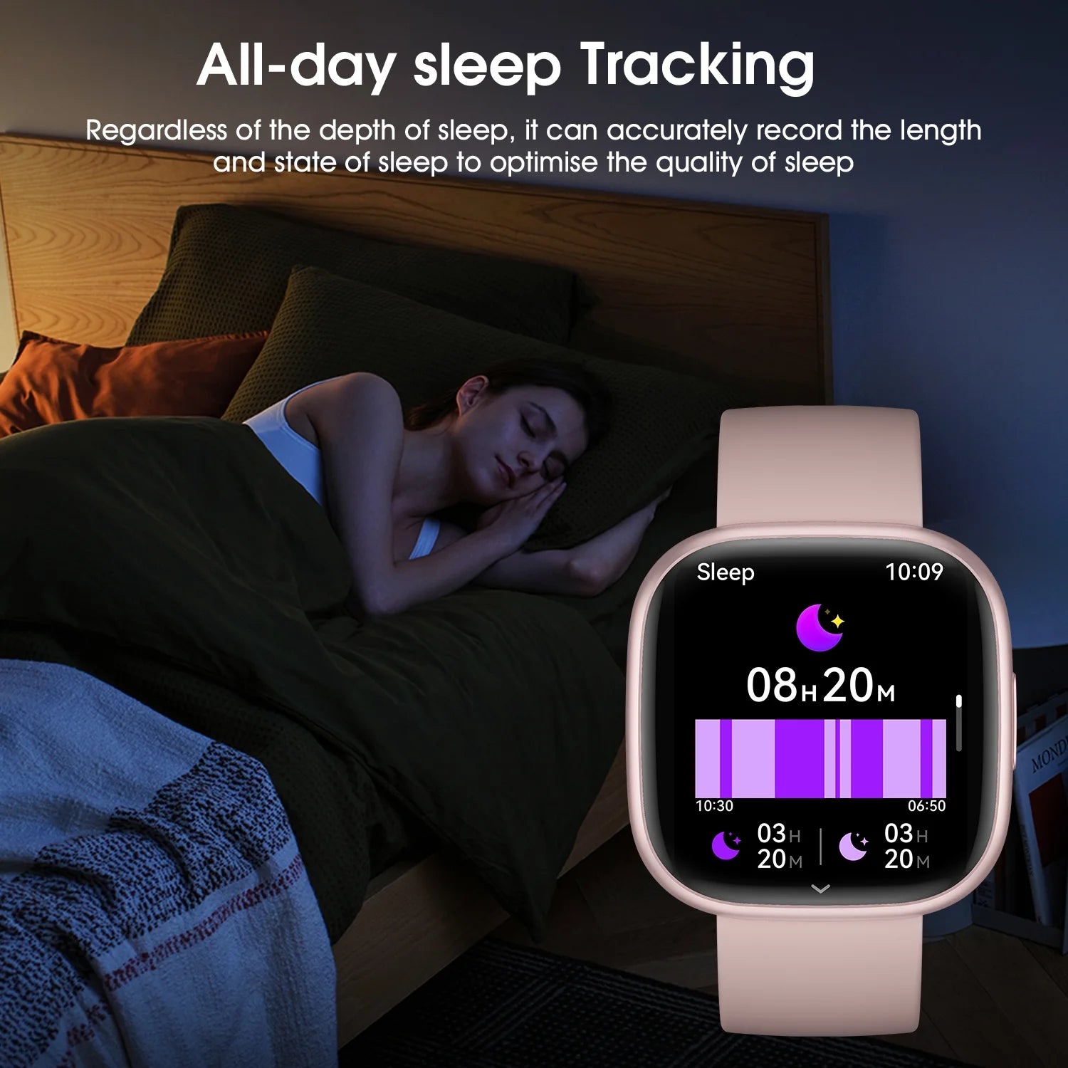 Smart Watch for Android & iPhone - 1.72" HD Display, 100+ Sports Modes, & Customizable Faces Alloy Black