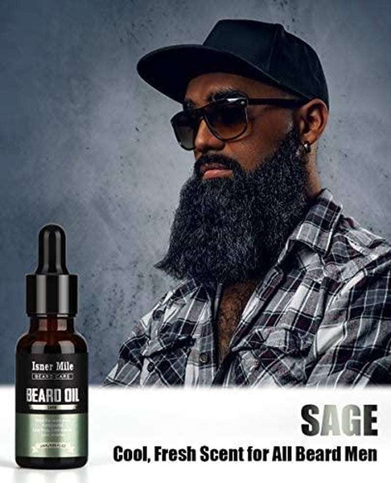Isner Mile Beard Oil: 4-Pack Scented Grooming Set for Men