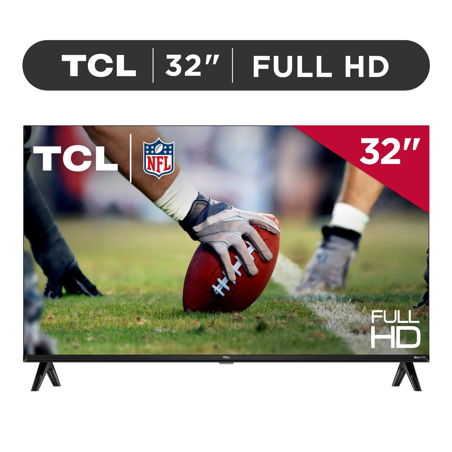TCL 32” Class S3 (32S357) Full HD 1080p LED Smart TV with Roku TV | Voice Control & AirPlay