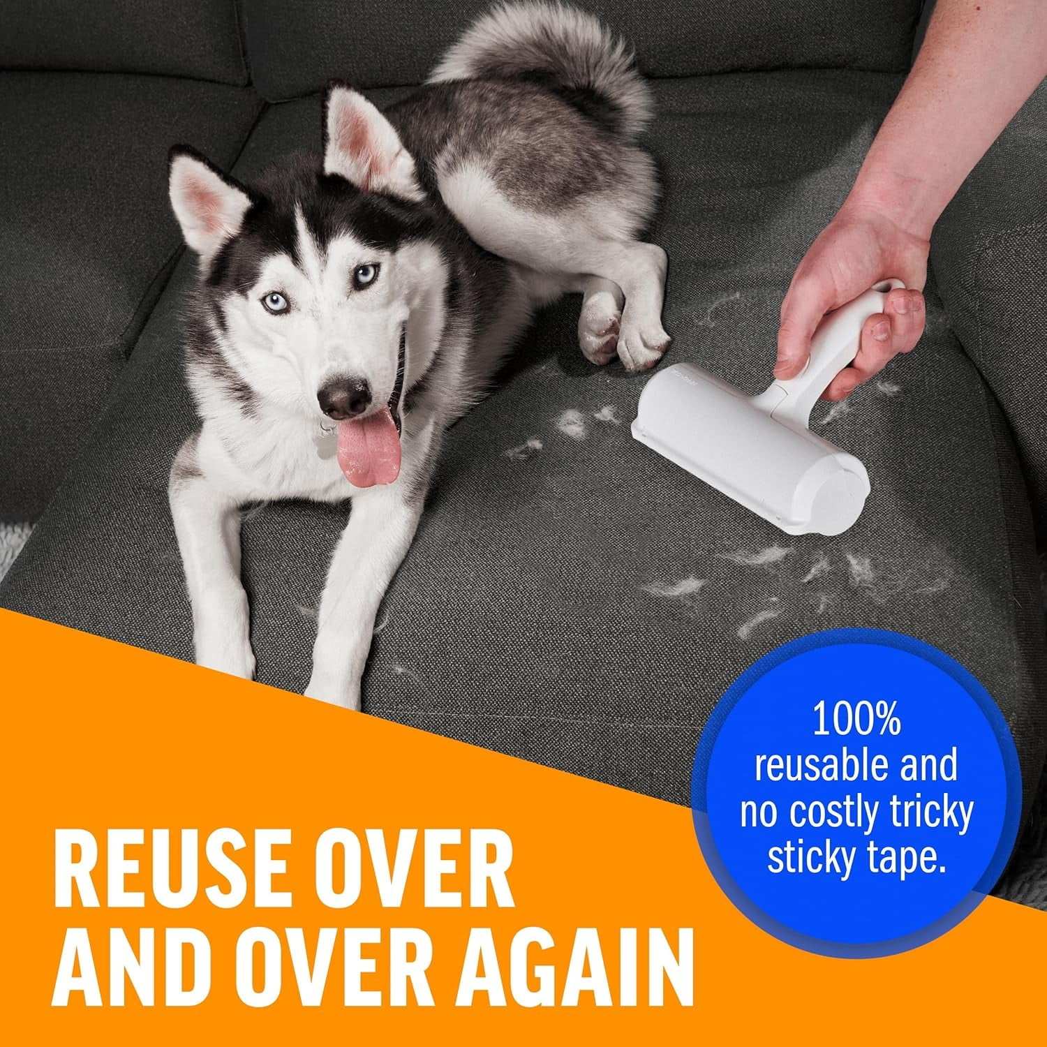 Roller Pet Hair Remover and Reusable Lint Roller
