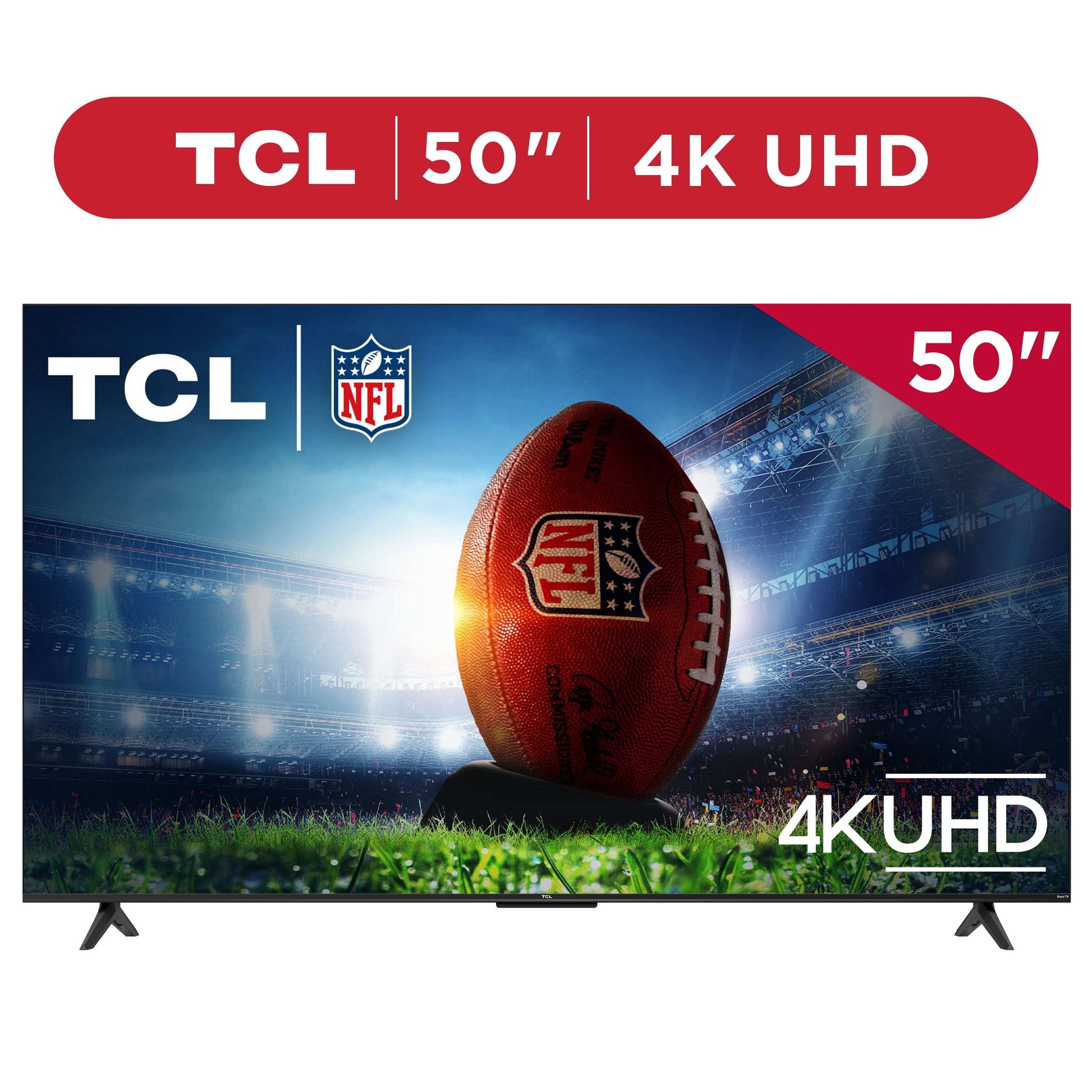 TCL 50” Class S4 (50S451) 4K UHD HDR Smart TV with Roku TV | Roku OS with Voice Control, AirPlay, & 4 HDMI Inputs