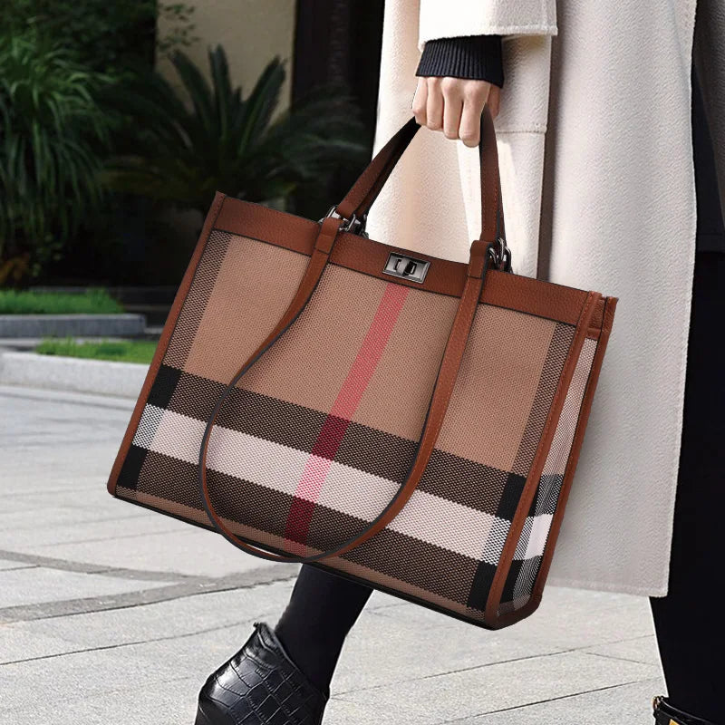 Casual Ladies Large Capacity Luxury Designer PU Leather Tote & Shoulder Bag