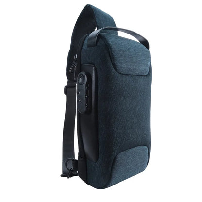 Anti-Theft Crossbody Bag | USB Port, Waterproof Oxford Fabric, Multi-Pocket Design