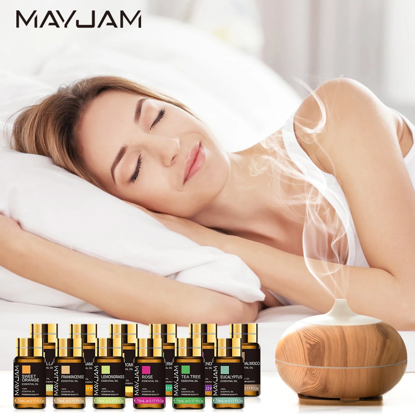 Aromatherapy Essential Oils Set (20-Piece) - Pure Natural Plant Oils for Diffusers, Massage & DIY Blends