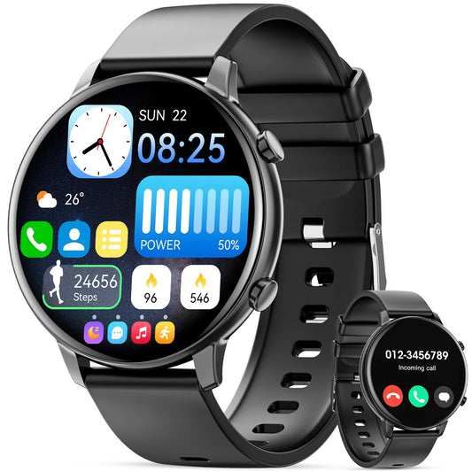Men's Smart Watch with Answer/Make Calls | 1.39" Large HD Screen, Fitness Tracker & IP68 Waterproof Android/iPhone
