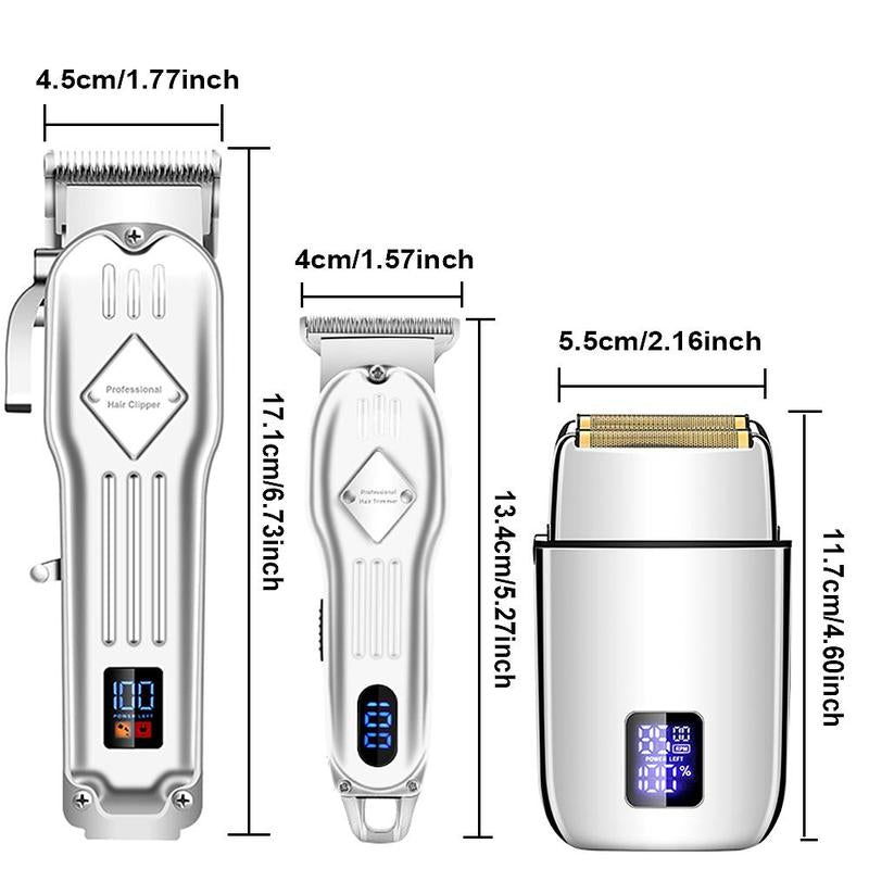 Portable Electric Shaver with USB Charging | IPX6 Waterproof, Adaptive Blade & Digital Display