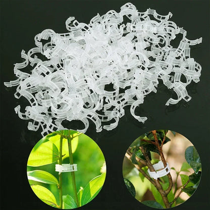 Versatile Reusable Garden Plant Fasteners | Plastic Vine & Tomato Stem Supports for Garden
