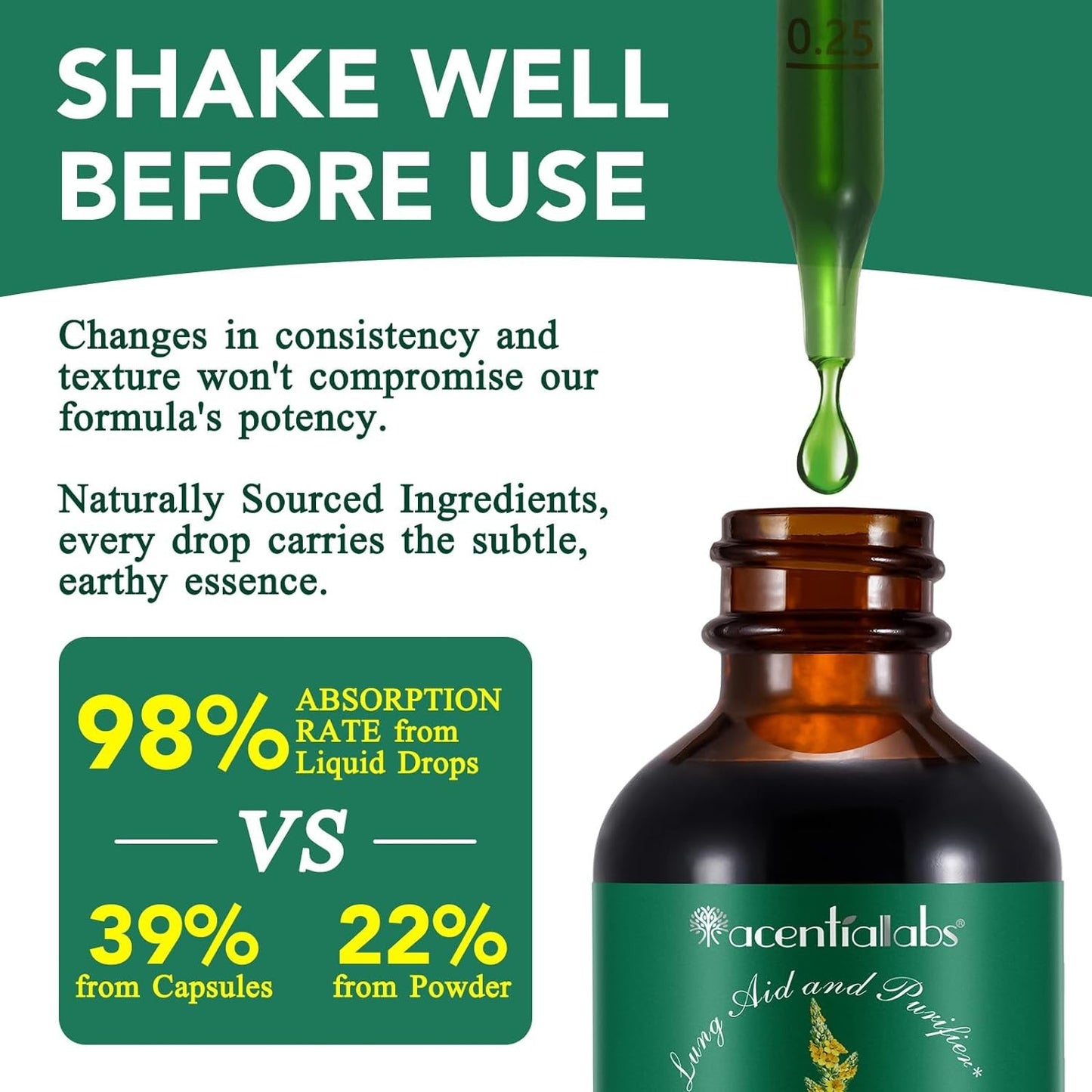 Mullein Drops for Lungs Bundle – 2 × 2 oz Bottles with Chlorophyll for Breathing & Wellness Support